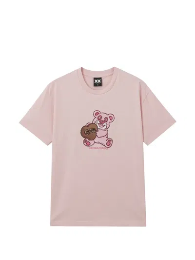 Fingercroxx Crew-neck T-shirt In Pink