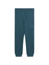 Fingercroxx Drawstring Cargo Trousers In Blue