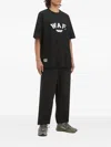 Fingercroxx Drawstring-cuffed Trousers In Black