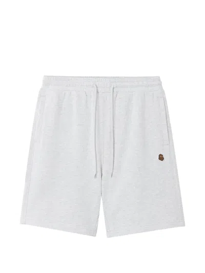 Fingercroxx Drawstring Graphic Shorts In Gray