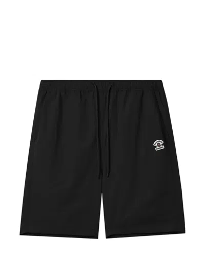 Fingercroxx Drawstring Shorts In Black