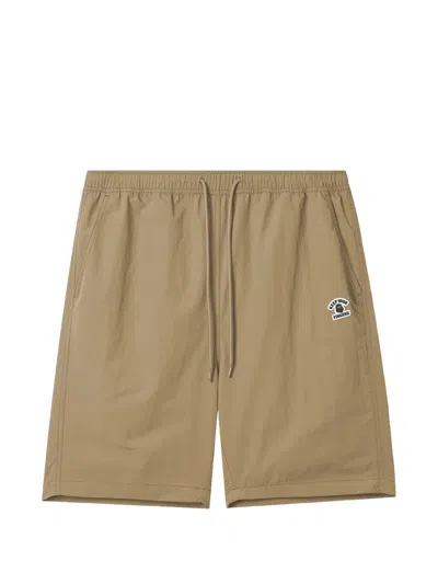 Fingercroxx Drawstring Shorts In Brown