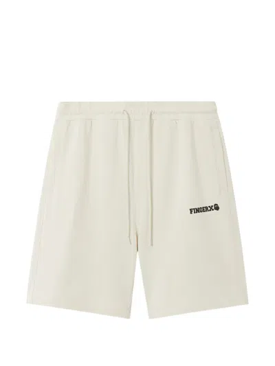 Fingercroxx Shorts Mit Kordelzug In White