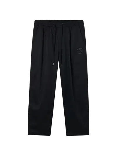 Fingercroxx Drawstring Track Pants In Black