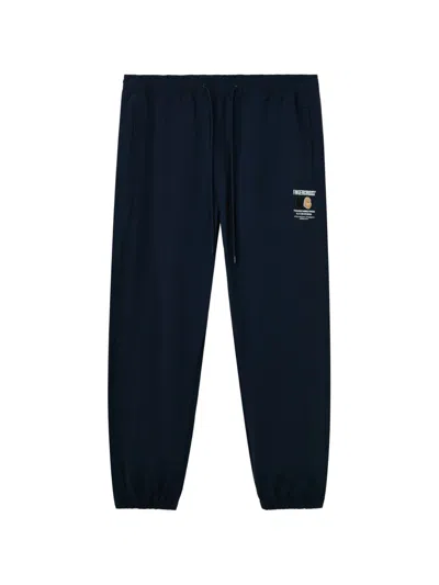 Fingercroxx Drawstring Track Pants In Blue
