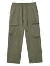 Fingercroxx Drawstring-waist Cargo Pants In Green