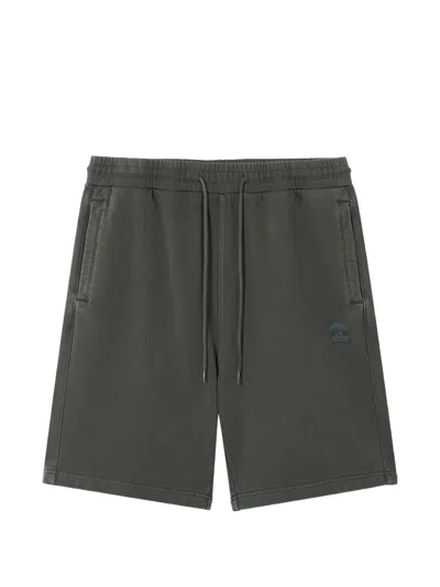 Fingercroxx Drawstring-fastening Track Shorts In Gray