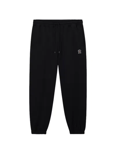 Fingercroxx Elasticated-cuffs Track Pants In Black