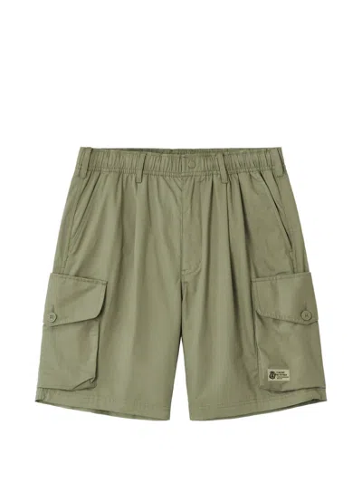Fingercroxx Elasticated-waist Cargo Shorts In Green