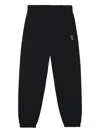 Fingercroxx Embroidered Cuffed Joggers In Black