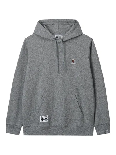 Fingercroxx Embroidered Hoodie In Gray