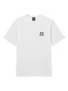 Fingercroxx Embroidered-logo Crew-neck T-shirt In White