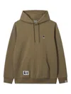 Fingercroxx Embroidered-logo Hoodie In Green