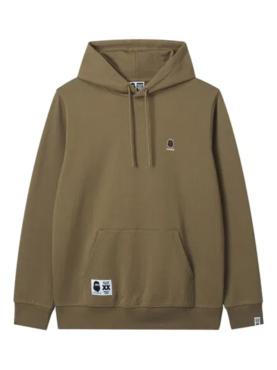 Fingercroxx Embroidered-logo Hoodie In Green
