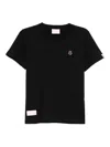 Fingercroxx Embroidered-logo Patch T-shirt In Black