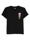 Fingercroxx Embroidered-logo Patch T-shirt In Black
