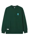 Fingercroxx Embroidered Logo Sweatshirt In Green