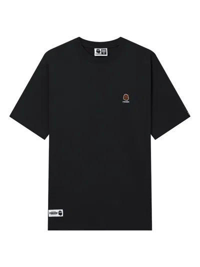 Fingercroxx Embroidered-logo T-shirt In Black