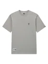 Fingercroxx Embroidered-logo T-shirt In Gray