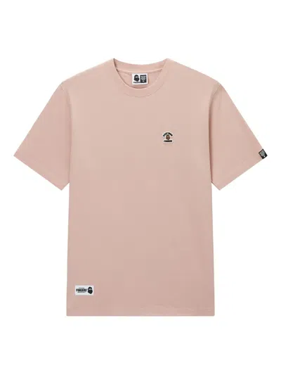 Fingercroxx Embroidered-logo T-shirt In Pink