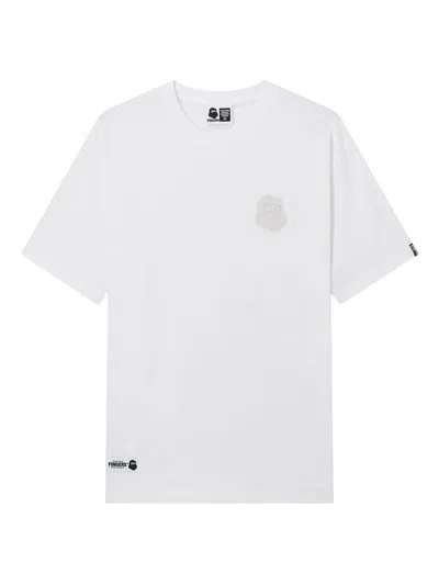 Fingercroxx Embroidered-logo T-shirt In White