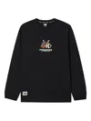 Fingercroxx Embroidered Long-sleeve Top In Black