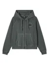 Fingercroxx Embroidered Zip-up Hoodie In Multi
