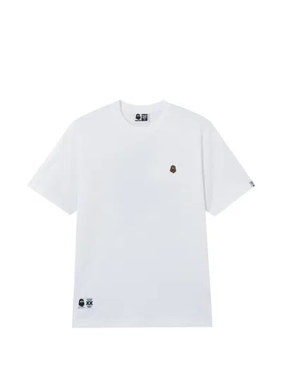 Fingercroxx Embroidery T-shirt In White