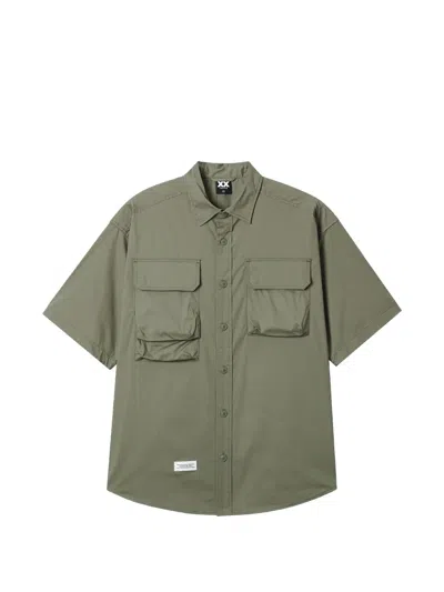 Fingercroxx Front-pocket Short-sleeve Shirt In Multi