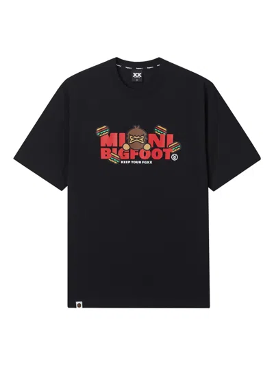 Fingercroxx Graphic Cotton T-shirt In Black