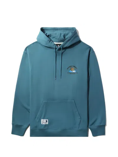 Fingercroxx Graphic Drawstring Hoodie In Blue