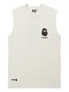 Fingercroxx Graphic-print Cotton Vest In Neutral