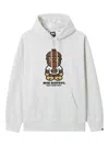 Fingercroxx Graphic-print Hoodie In Gray