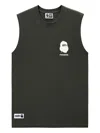 Fingercroxx Graphic-print Muscle Vest In Black