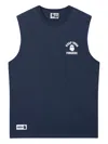 Fingercroxx Graphic-print Sleeveless Vest In Blue