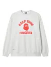 Fingercroxx Graphic-print Sweatshirt In Gray