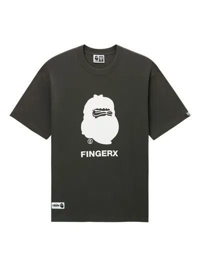Fingercroxx Graphic-print T-shirt In Black