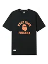 Fingercroxx Graphic-print T-shirt In Black