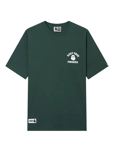 Fingercroxx Graphic-print T-shirt In Green
