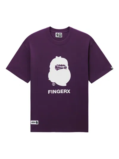 Fingercroxx Graphic-print T-shirt In Purple