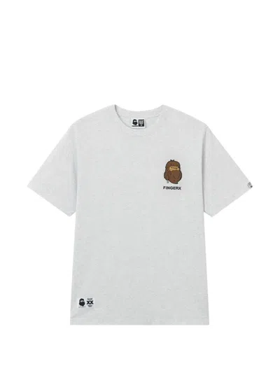 Fingercroxx T-shirt Mit Grafischem Print In White