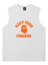 Fingercroxx Graphic Print Vest In Gray