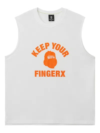 Fingercroxx Graphic Print Vest In Gray