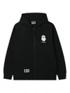 Fingercroxx Graphic-print Zip-up Hoodie In Black