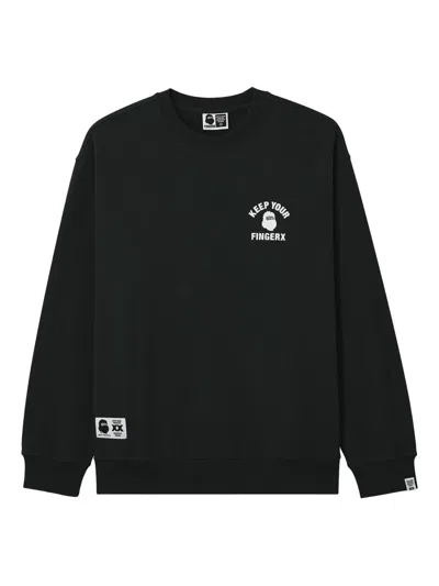 Fingercroxx Graphic Sweatshirt In Black