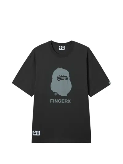Fingercroxx Graphic T-shirt In Black