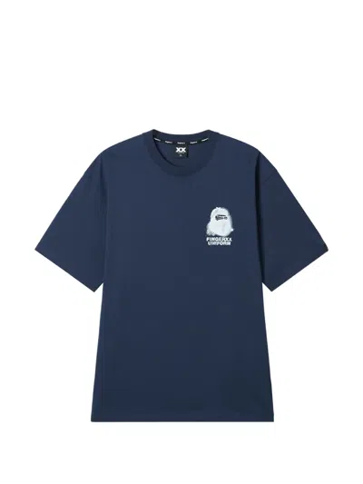 Fingercroxx Graphic T-shirt In Blue