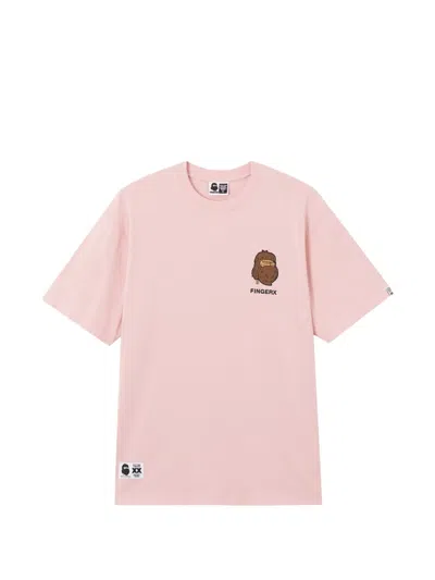 Fingercroxx T-shirt Mit Grafischem Print In Pink