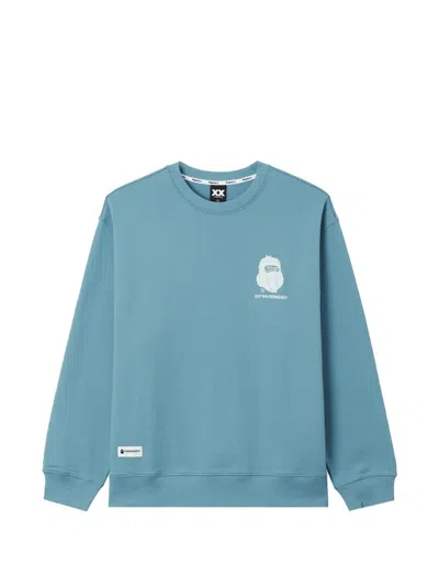 Fingercroxx Graphic-print Sweatshirt In Blue