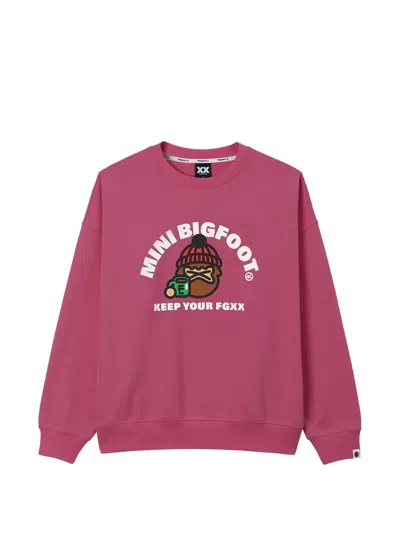 Fingercroxx Graphic-print Sweatshirt In Pink